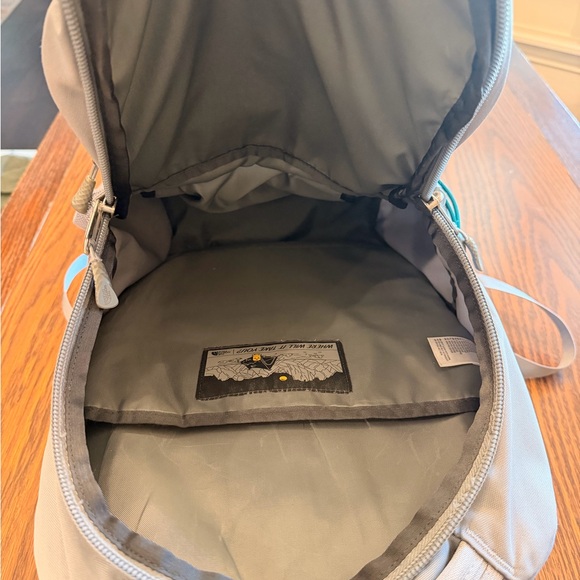 The North Face Gray Jester Backpack with teal accents - Picture 11 of 12